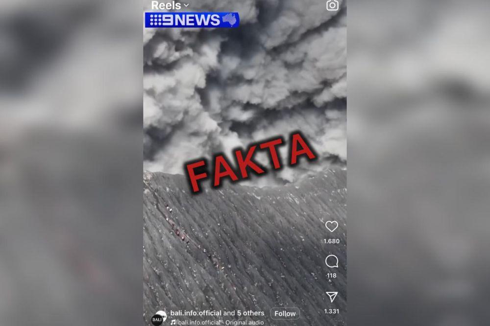 [Cek Fakta] Video Abu Vulkanik Menyerbu Sejumlah Pendaki