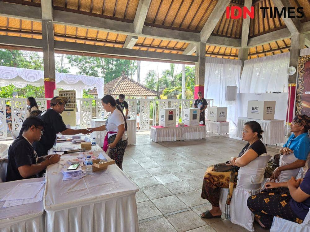 Simulasi pemungutan dan penghitungan suara di Tabanan (IDN Times/Wira Sanjiwani)