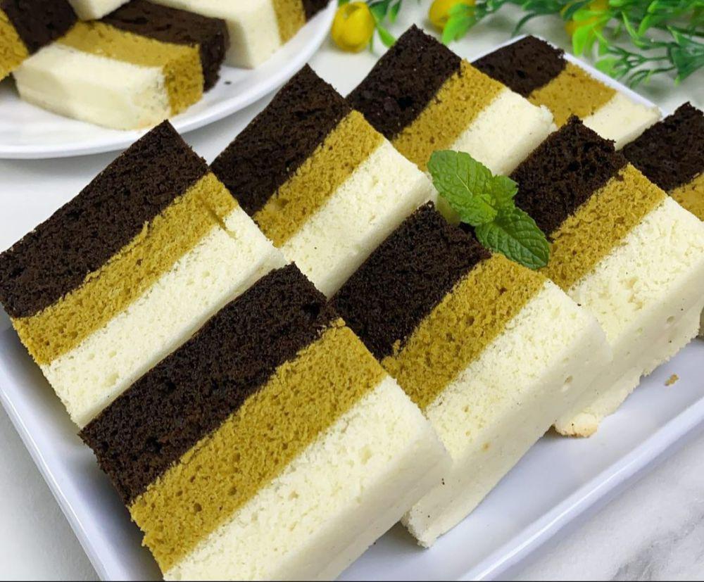 Resep Bolu Kukus Tiramisu Putih Telur, Lembut dan Fluffy!