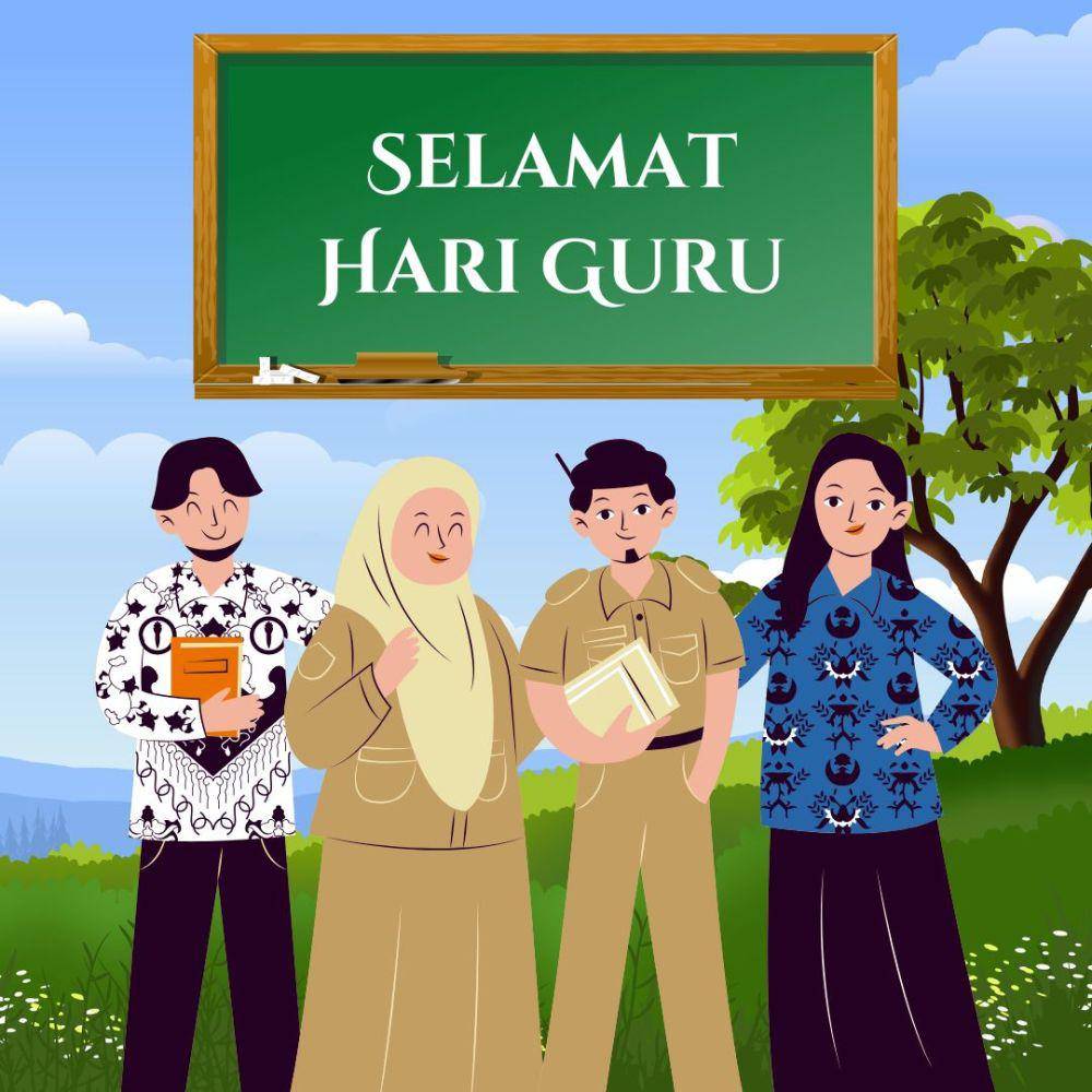 Poster Hari Guru Paling Kreatif (IDN Times/Nisa Zarawaki)