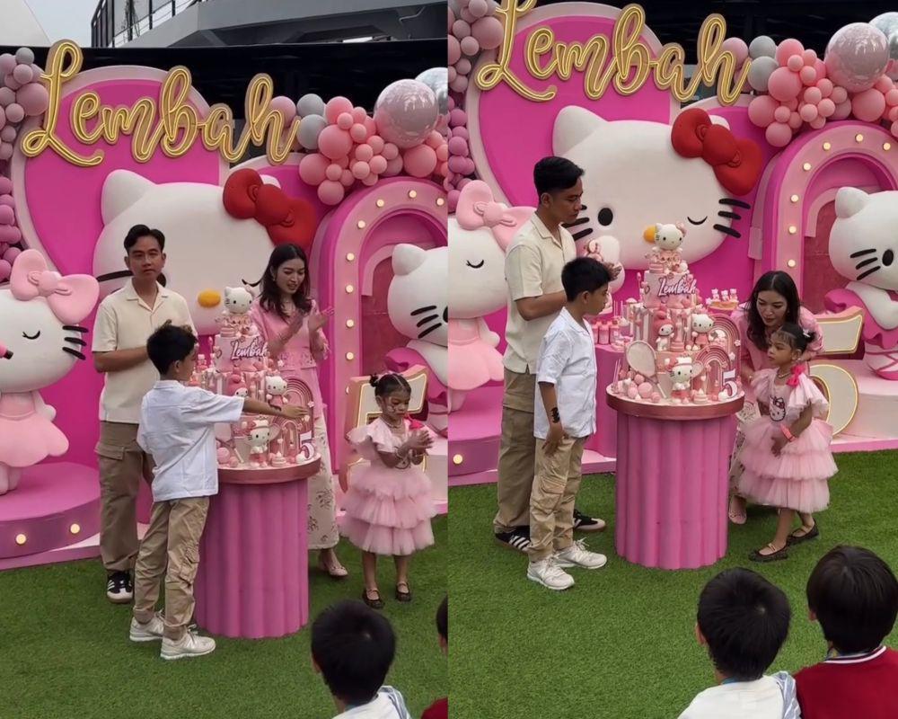 9 Potret Pesta Ulang Tahun Ke-5 La Lembah Manah, Temanya Hello Kitty