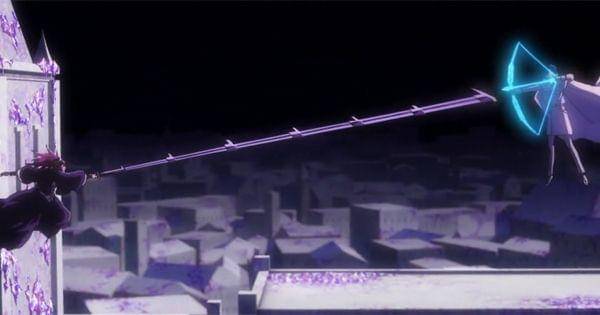 Renji memakai Shikai saat melawan Ishida ( Dok. Pierrot / Bleach )