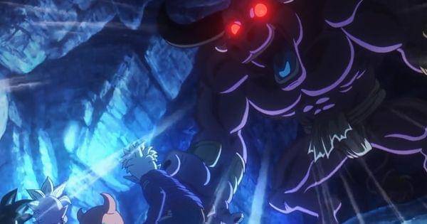 Tim Goku kedatangan monster penghuni gua ( Dok. Toei / Dragon Ball Daima )