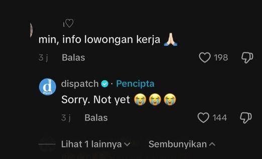 momen lucu Dispatch balasin komentar netizen Indonesia (tiktok.com/@dispatch_tiktok)