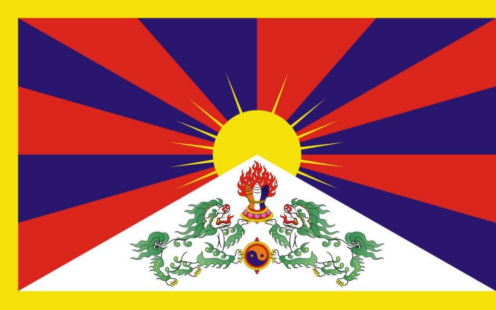 Bendera Tibet (commons.wikimedia.org/iheartvector)