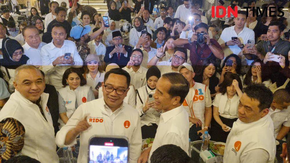 Presiden ke-7 RI, Joko "Jokowi" Widodo secara terbuka telah menyatakan dukungannya kepada Calon Gubernur Jakarta, Ridwan Kamil (IDN Times/Muhammad Ilman Na'fian)