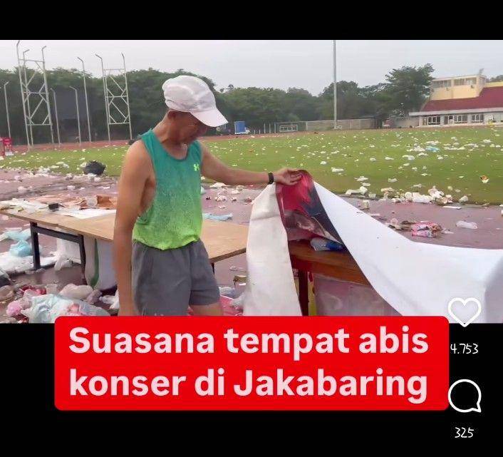 Viral video sampah berserakan di JSC Palembang (Tangkapan layar instagram @promopalembang)