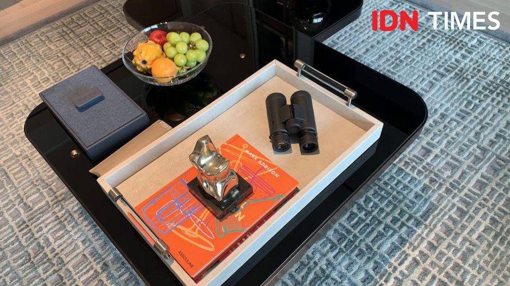Salah satu fasilitas di kamar Paiza Bay Suite, Marina Bay Sands Singapore (IDN Times/Fasrinisyah Suryaningtyas)