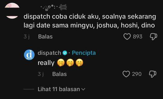 momen lucu Dispatch balasin komentar netizen Indonesia (tiktok.com/@dispatch_tiktok)