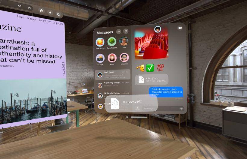 Preview Apple Vision Pro (Dok. Apple)