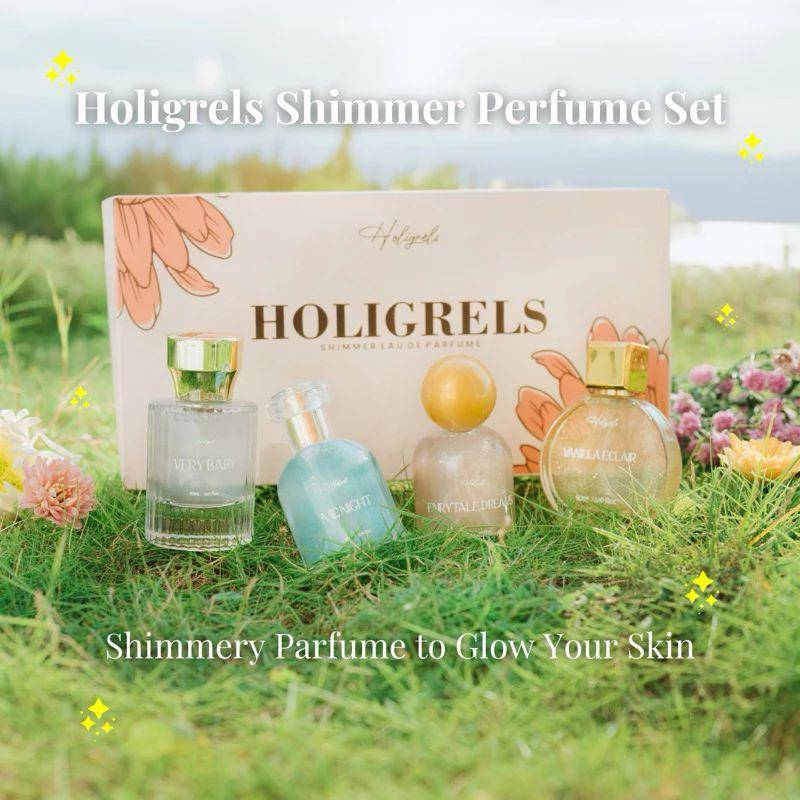 Holigrels Shimmer Perfume Set (shopee.co.id/holigrelsofficialstore)