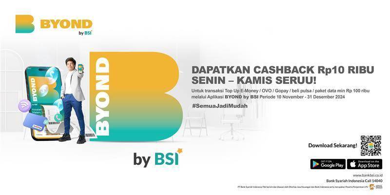 Promo BYOND by BSI Senin-Kamis (bankbsi.co.id)
