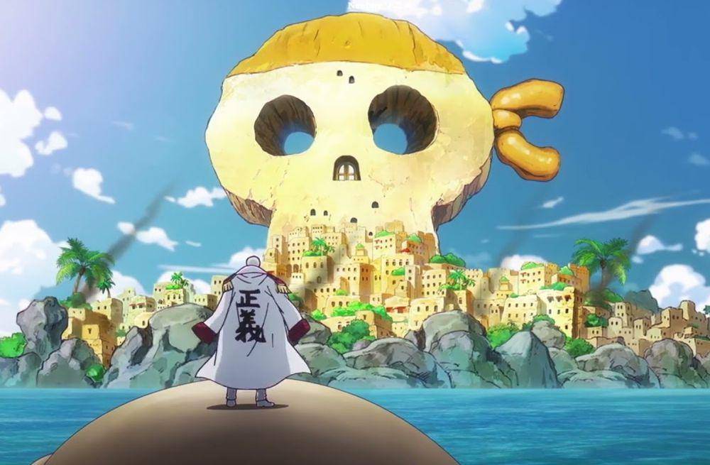 Hachinosu dikenal sebagai Pulau Bajak Laut di dunia One Piece. (dok. Toei Animation/One Piece)