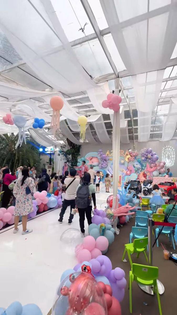 Dekorasi Pesta Ultah Azura, Anak Kedua Aurel dan Atta Halilintar (instagram.com/shandypurnamasari)