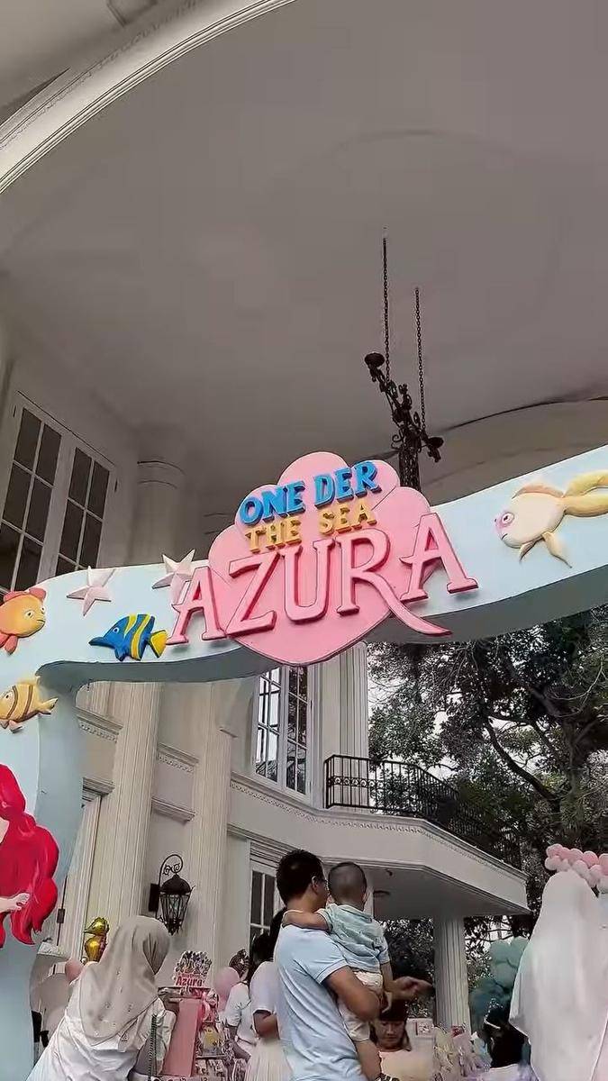 Dekorasi Pesta Ultah Azura, Anak Kedua Aurel dan Atta Halilintar (instagram.com/tasyiiathasyia)