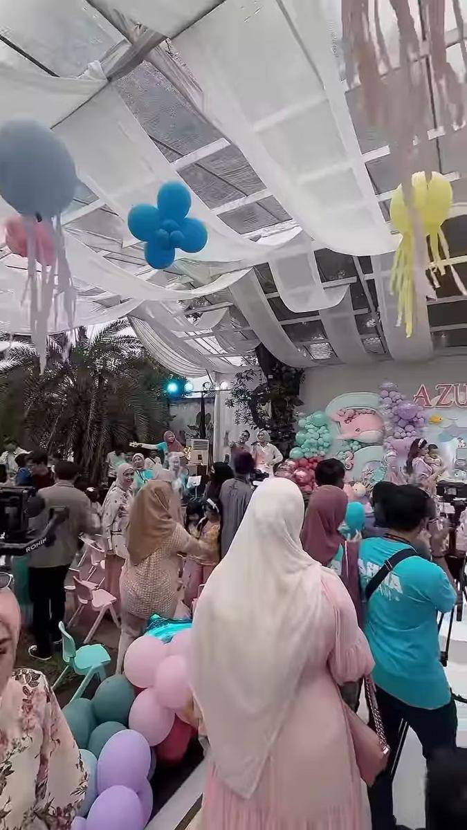 Dekorasi Pesta Ultah Azura, Anak Kedua Aurel dan Atta Halilintar (instagram.com/tasyiiathasyia)