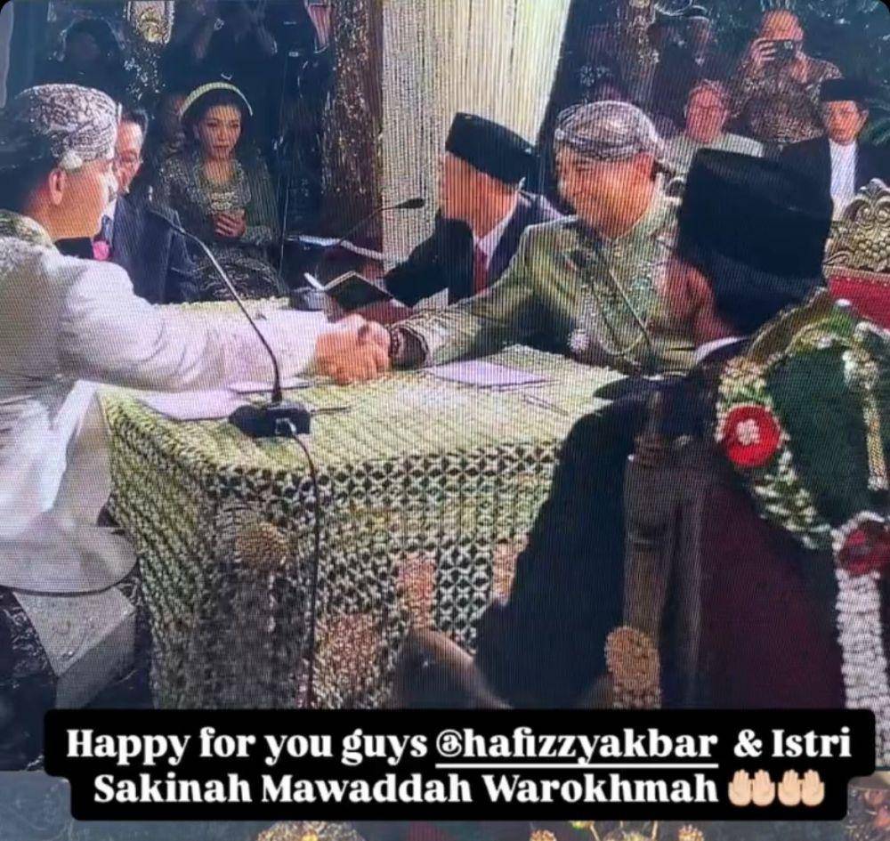 Dekorasi Akad Angela Perkasa dan Hafizzy Akbar (instagram.com/hafizzyakbar)