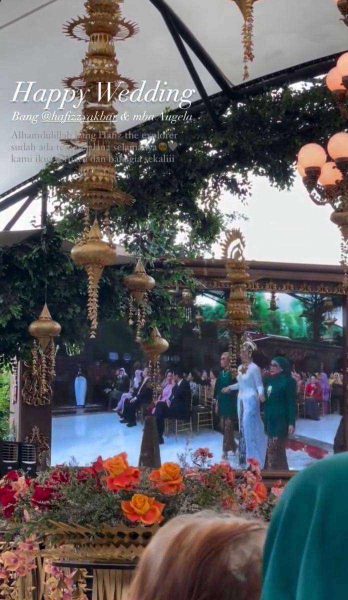Dekorasi Akad Angela Perkasa dan Hafizzy Akbar (instagram.com/hafizzyakbar)