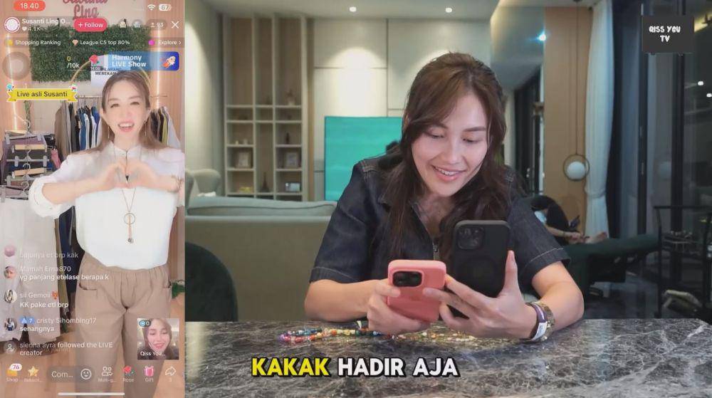 Ayu Ting Ting larisi dagangan (YouTube.com/Qiss You TV)