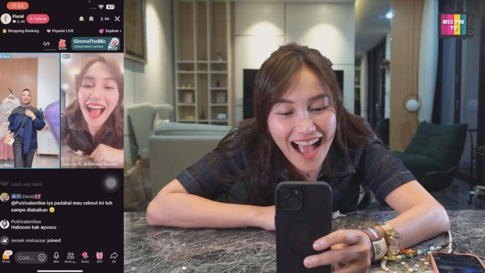 Ayu Ting Ting larisi dagangan (YouTube.com/Qiss You TV)
