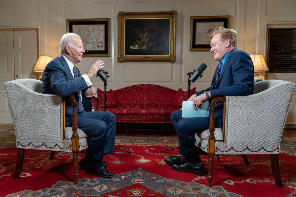 potret Joe Biden dan Conan O'Brien (twitter.com/ConanOBrien)