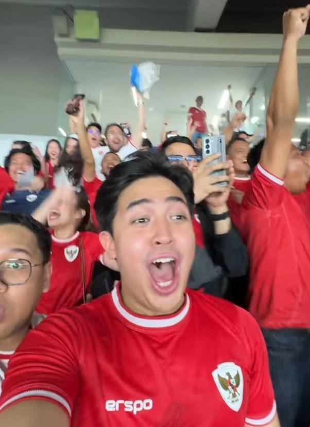 Jerome Polin nonton timnas (Instagram.com/jeromepolin)