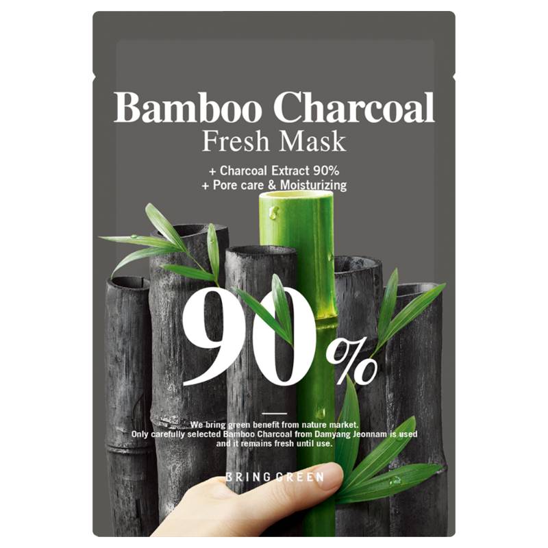 BRING GREEN Bamboo Charcoal 90% Fresh Mask (sociolla.com)