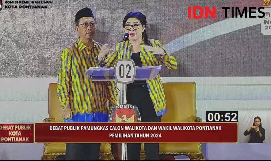 Calon Wali Kota dan Wakil Wali Kota Pontianak nomor urut 02, Mulyadi dan Harti. (IDN Times/istimewa).