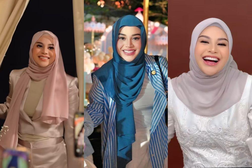 10 Ide Cara Pakai Hijab Aurel Hermansyah, Santun sampai Anggun