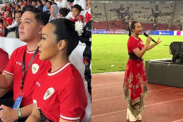 7 Potret Yura Yunita Tampil After Match Timnas Indonesia vs Arab Saudi