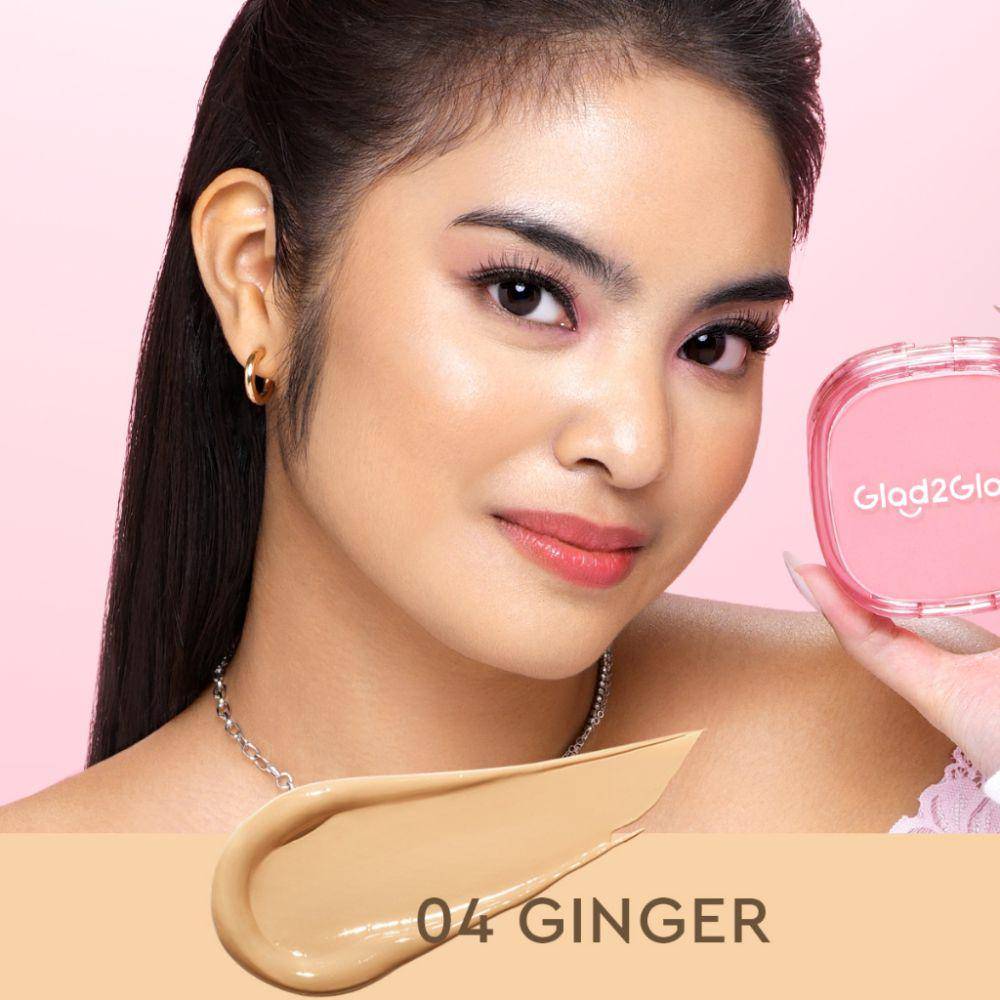Glad2Glow Perfect Cover Cushion - Ginger (shopee.co.id/Glad2Glow Official Store)