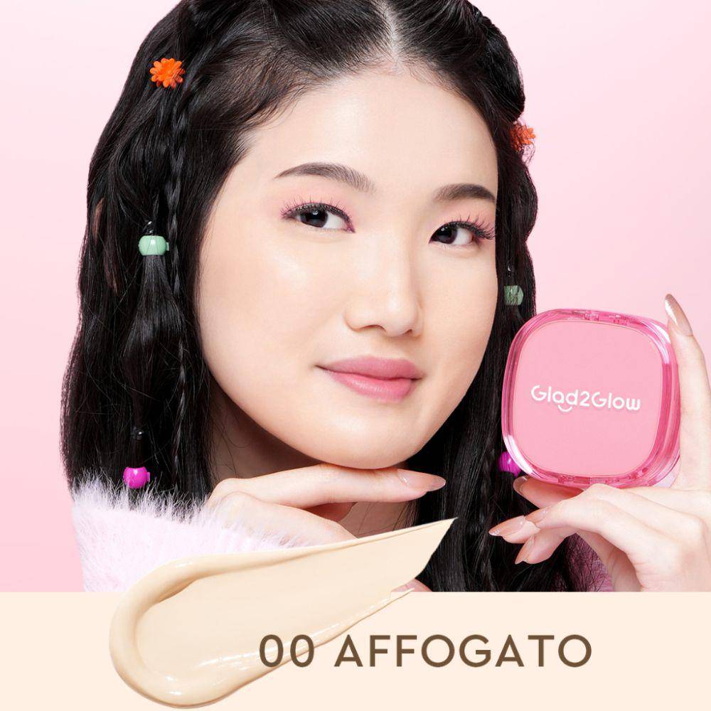Glad2Glow Perfect Cover Cushion - Affogato (shopee.co.id/Glad2Glow Official Store)