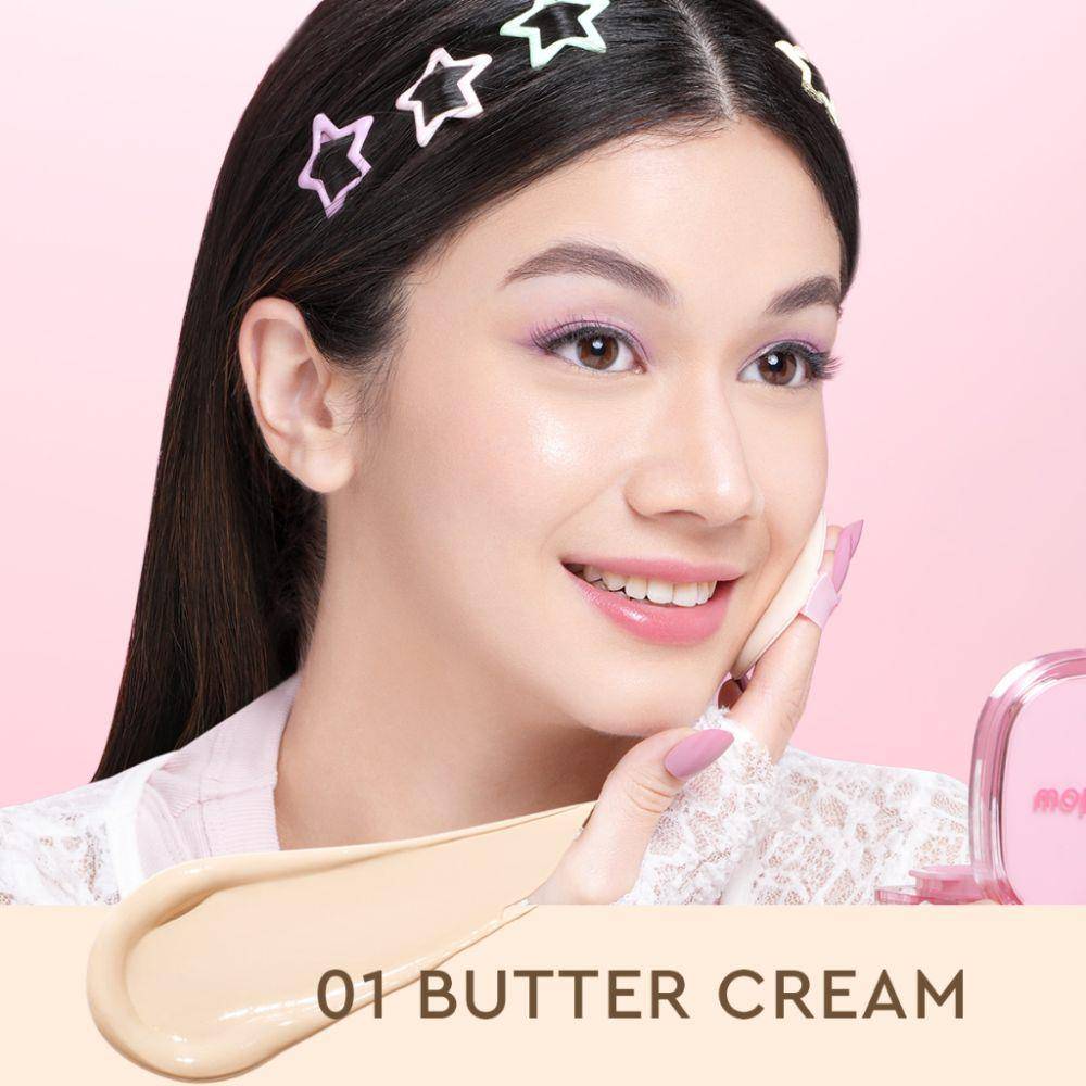 Glad2Glow Perfect Cover Cushion - Buttercream (shopee.co.id/Glad2Glow Official Store)