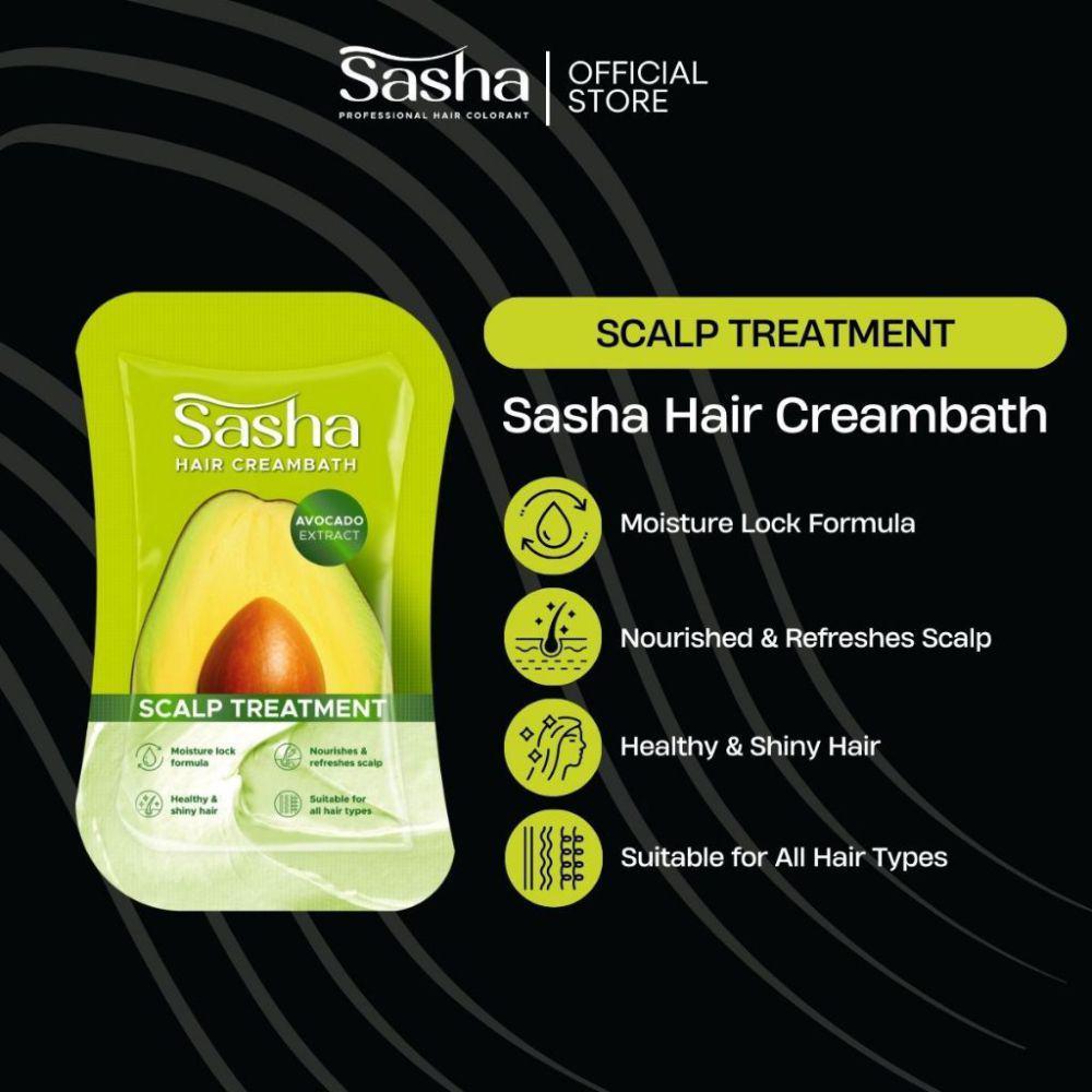 Sasha Hair Creambath Avocado (shopee.co.id/Kino Hair & Beauty Care)