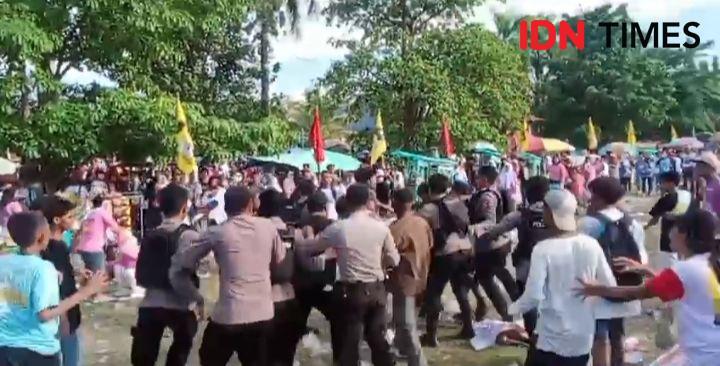 Kampanye Akbar Calon Wali Kota Bima Nomor 02 Berlangsung Ricuh