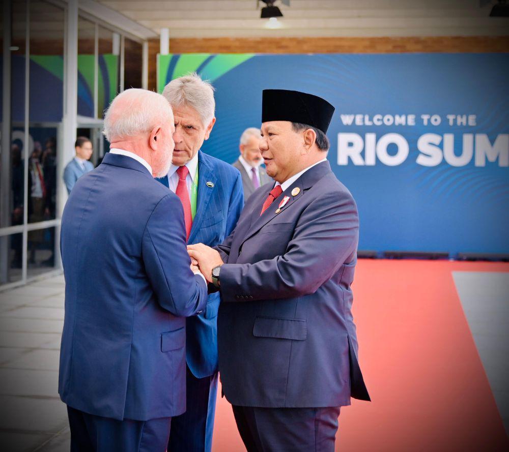 Prabowo Hadiri KTT G20 di Rio de Janeiro, Disambut Presiden Brasil