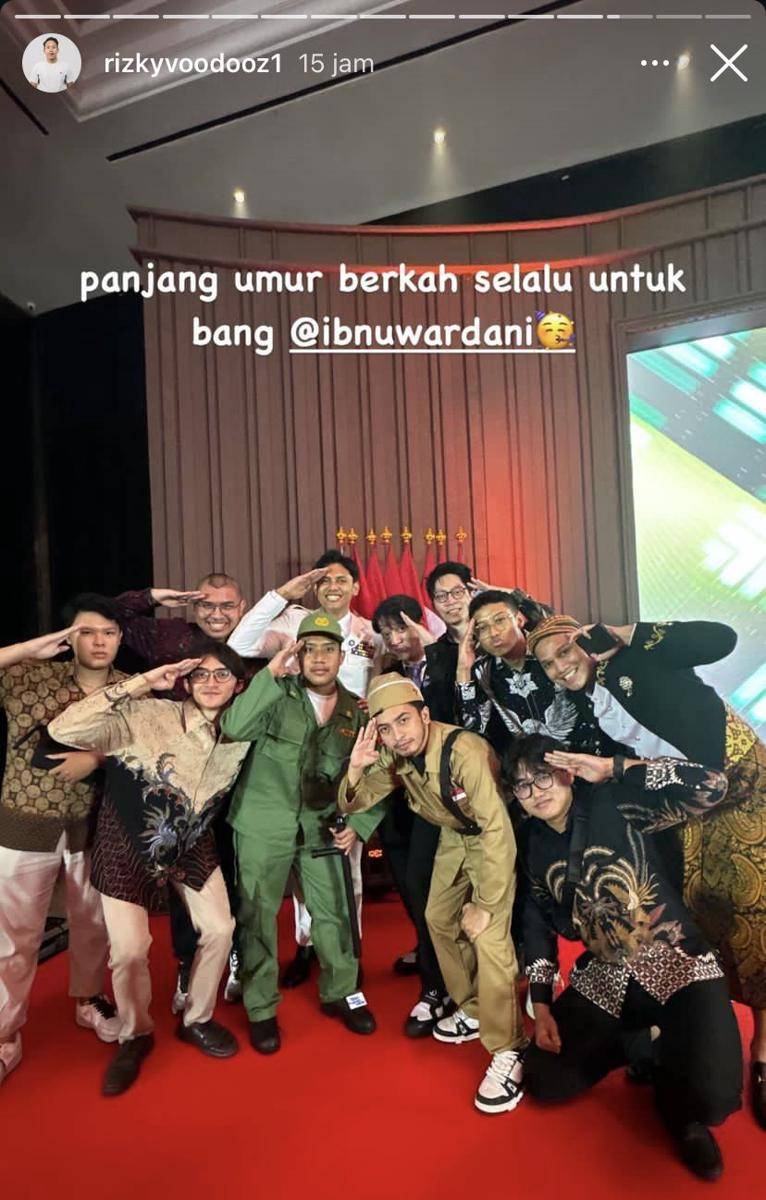potret ultah ke-30 Ibnu Wardani (Instagram.com/rizkyvoodooz1)