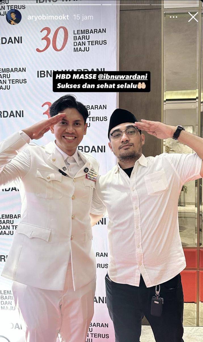 potret ultah ke-30 Ibnu Wardani (Instagram.com/aryobimookt)