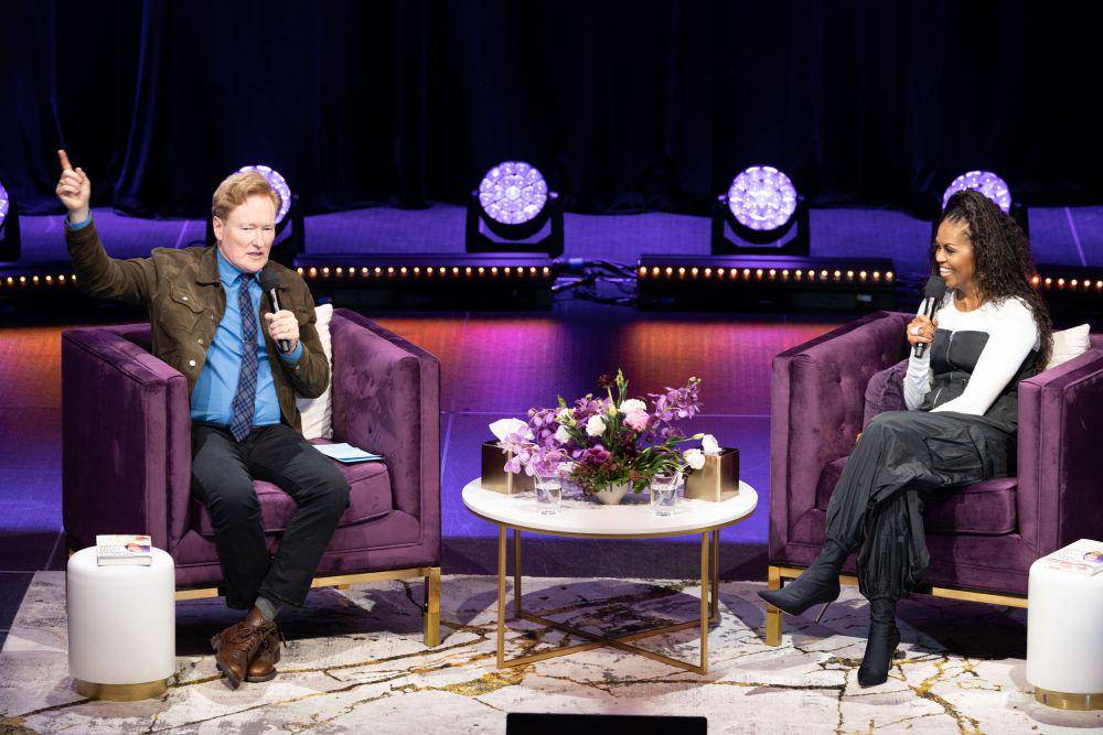 potret Conan O'Brien dan Michelle Obama (twitter.com/ConanOBrien)