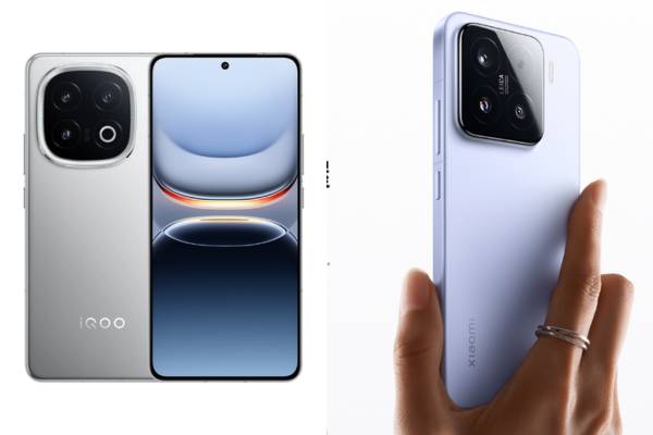 iQOO 13 (kiri) vs Xiaomi 15 (kanan) (shop.vivo.com mi.com)