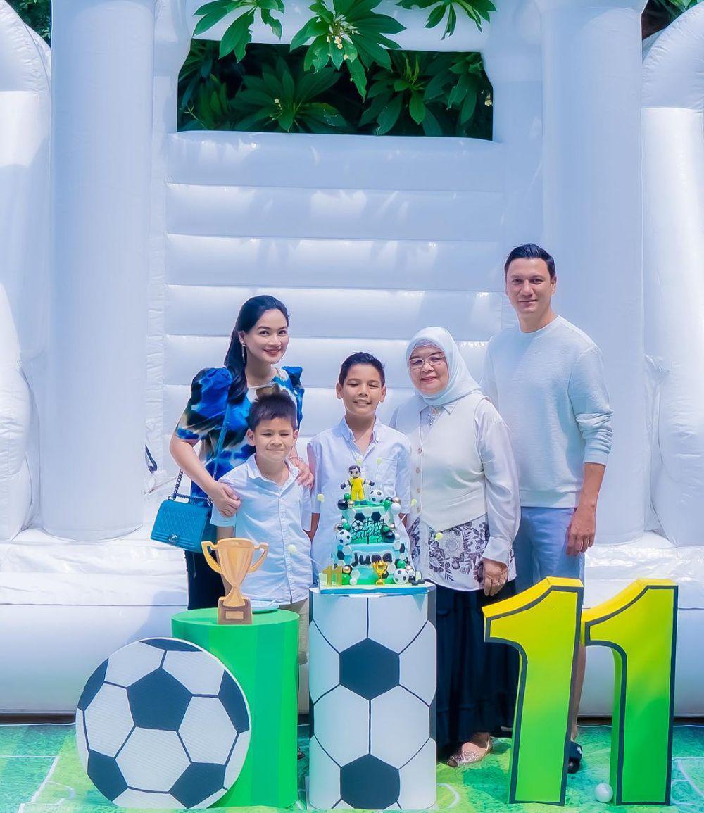 8 Momen Pesta Ultah Ke-11 Anak Titi Kamal, Playdate sama Teman-Teman