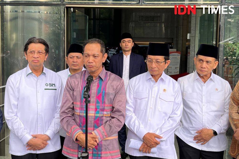 Menteri Agama Nasaruddin Umar dan Wakil Ketua KPK Nurul Ghufron (IDN Times/Aryodamar)