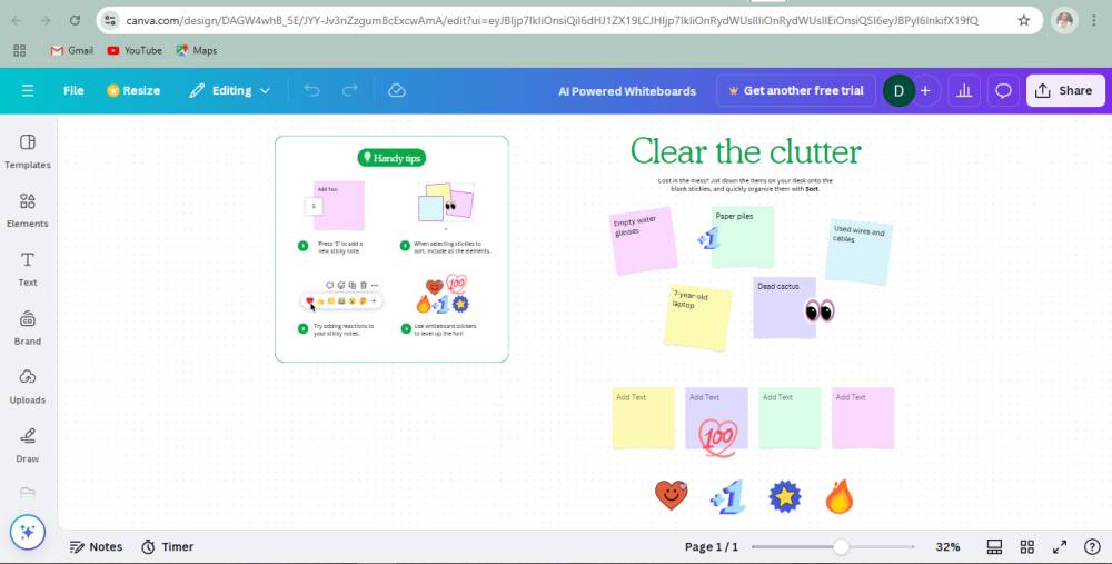 tampilan fitur whiteboards di Canva (dok. Canva)