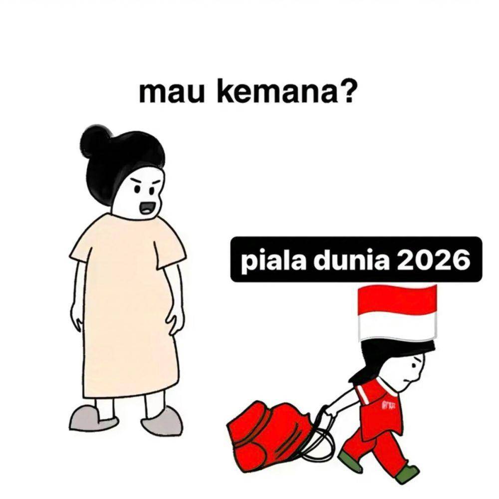Meme Timnas menang atas Arab (x.com/@afilamiqlu)