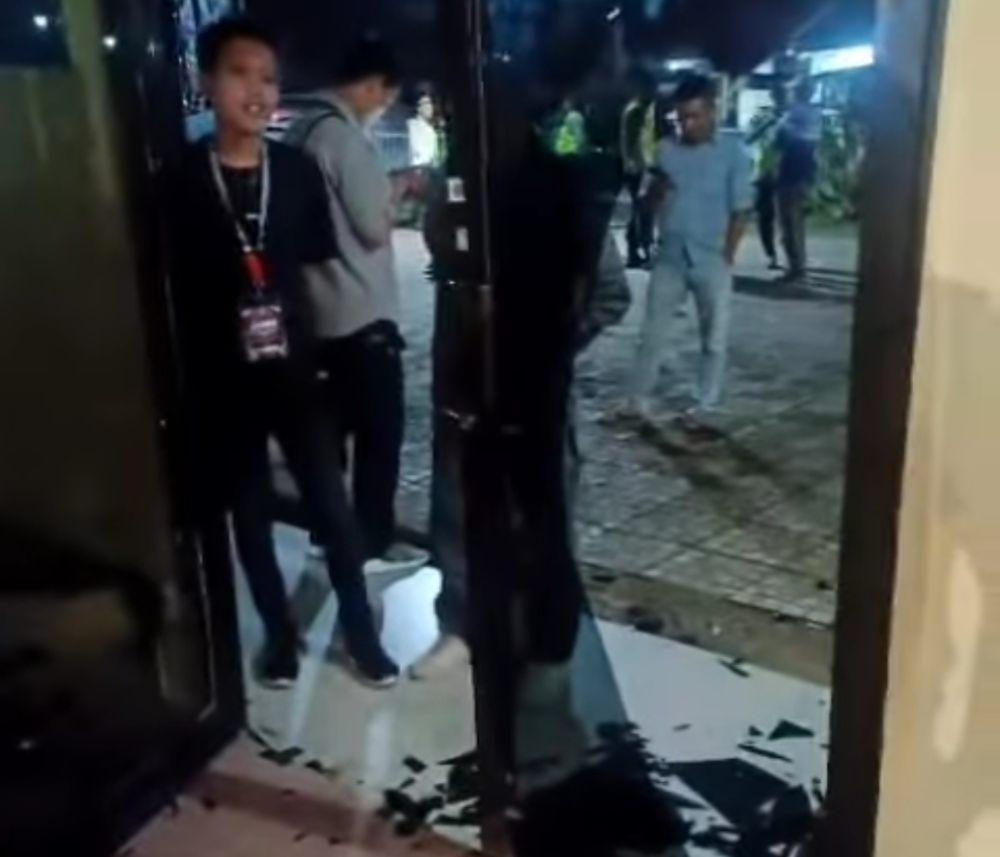 Debat Pilkada Muba Ricuh, Paslon 02 Walk Out dan Kaca Pecah