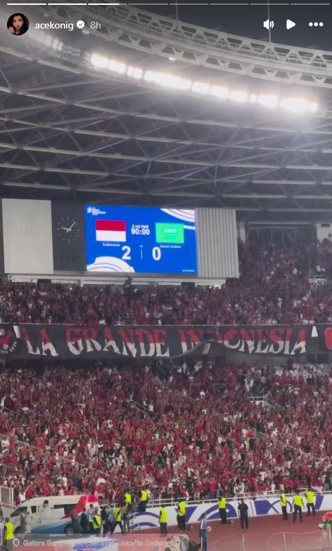 WAGs timnas nonton di GBK (Instagram.com/acekonig)