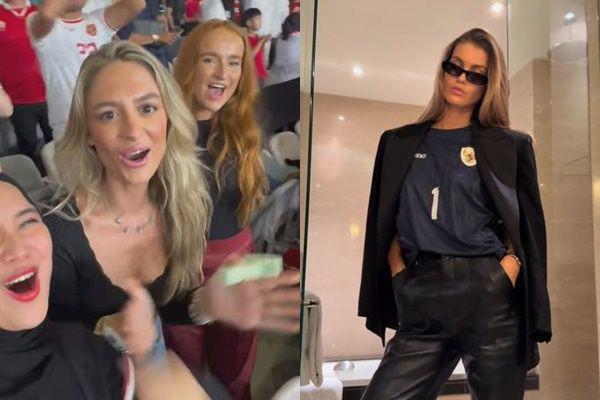 7 Potret WAGs Timnas Indonesia Nonton Langsung di Stadion GBK