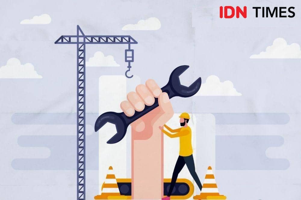Ilustrasi pekerja (IDN Times/Arief Rahmat)