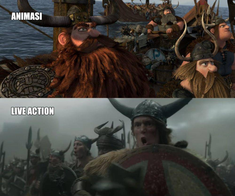 Trailer How to Train Your Dragon Live Action vs Animasi (dok. Dreamworks/Train Your Dragon Live Action | YouTube.com/Universal Pictures)