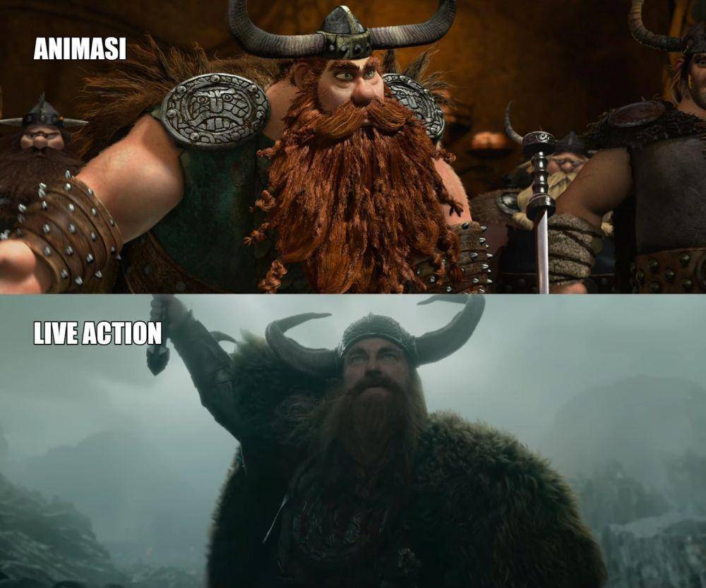 Trailer How to Train Your Dragon Live Action vs Animasi (dok. Dreamworks/Train Your Dragon Live Action | YouTube.com/Universal Pictures)
